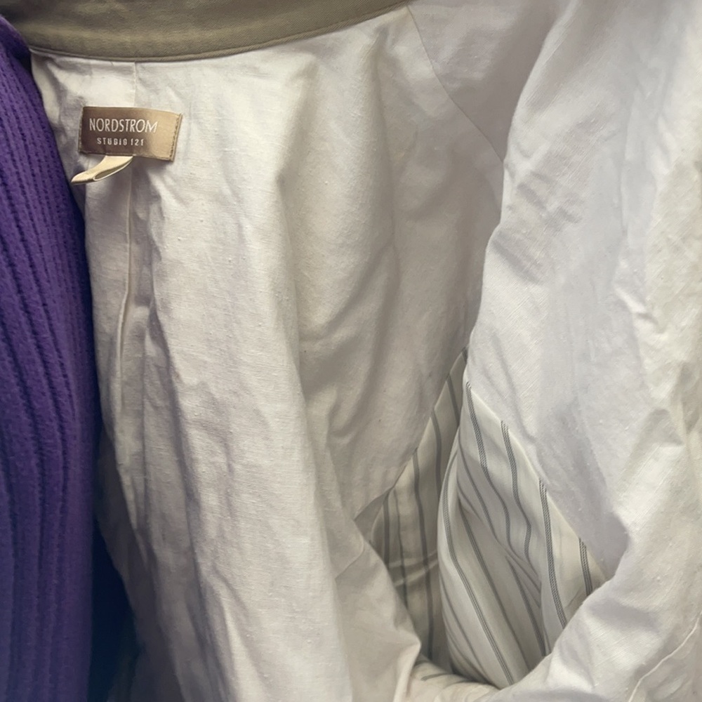 Cream color Nordstrom lightweight XL jacket - Picture 5 of 5